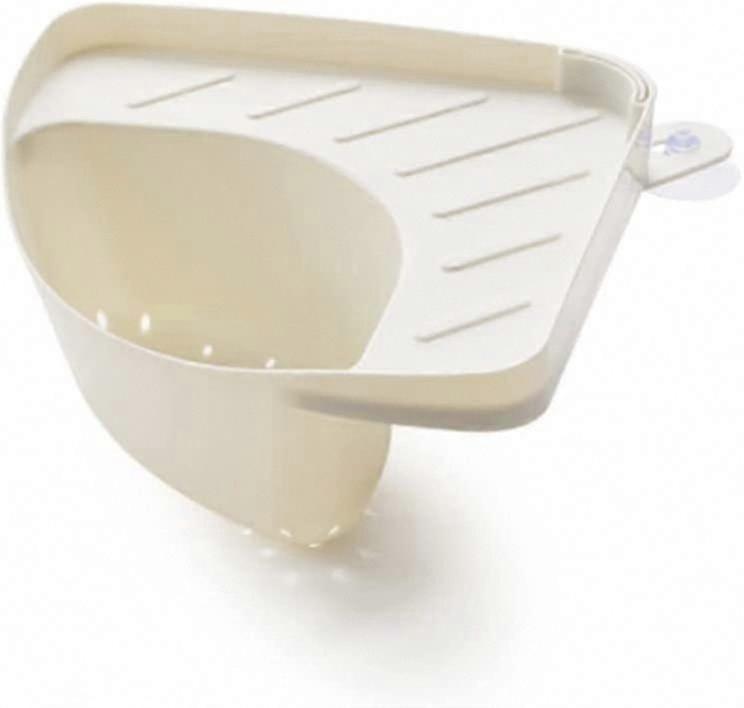 Kitchen Sink Triangle Waste Basket Drain Filter Storage Mounted Holder (Color: Silver)