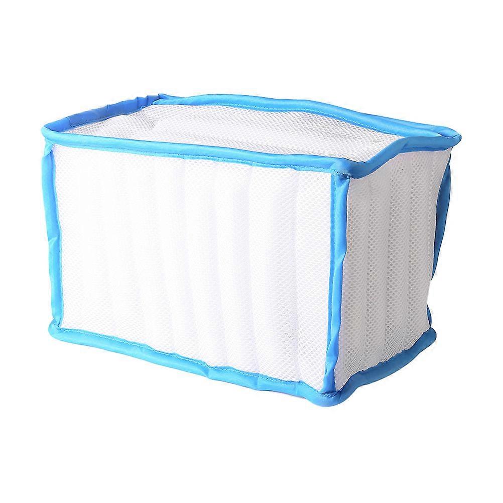 White Polyester Laundry Bag with Zipper for Shoes and Clothes Protection in Washing Machine 12x15 inches