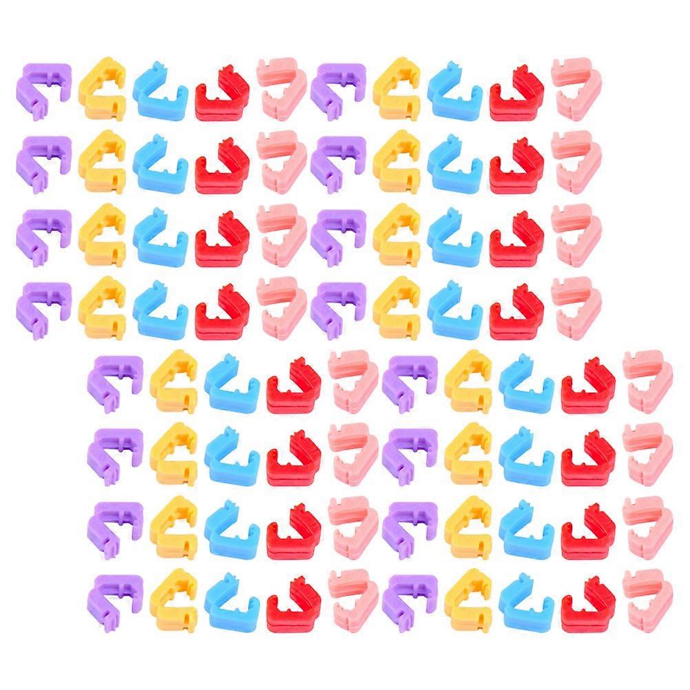 Colored Balloon Clips Balloon Sealing Clips For Party Get-together Event Organizers Assorted Color 1.50X1.20X1.00CM 500Pcs