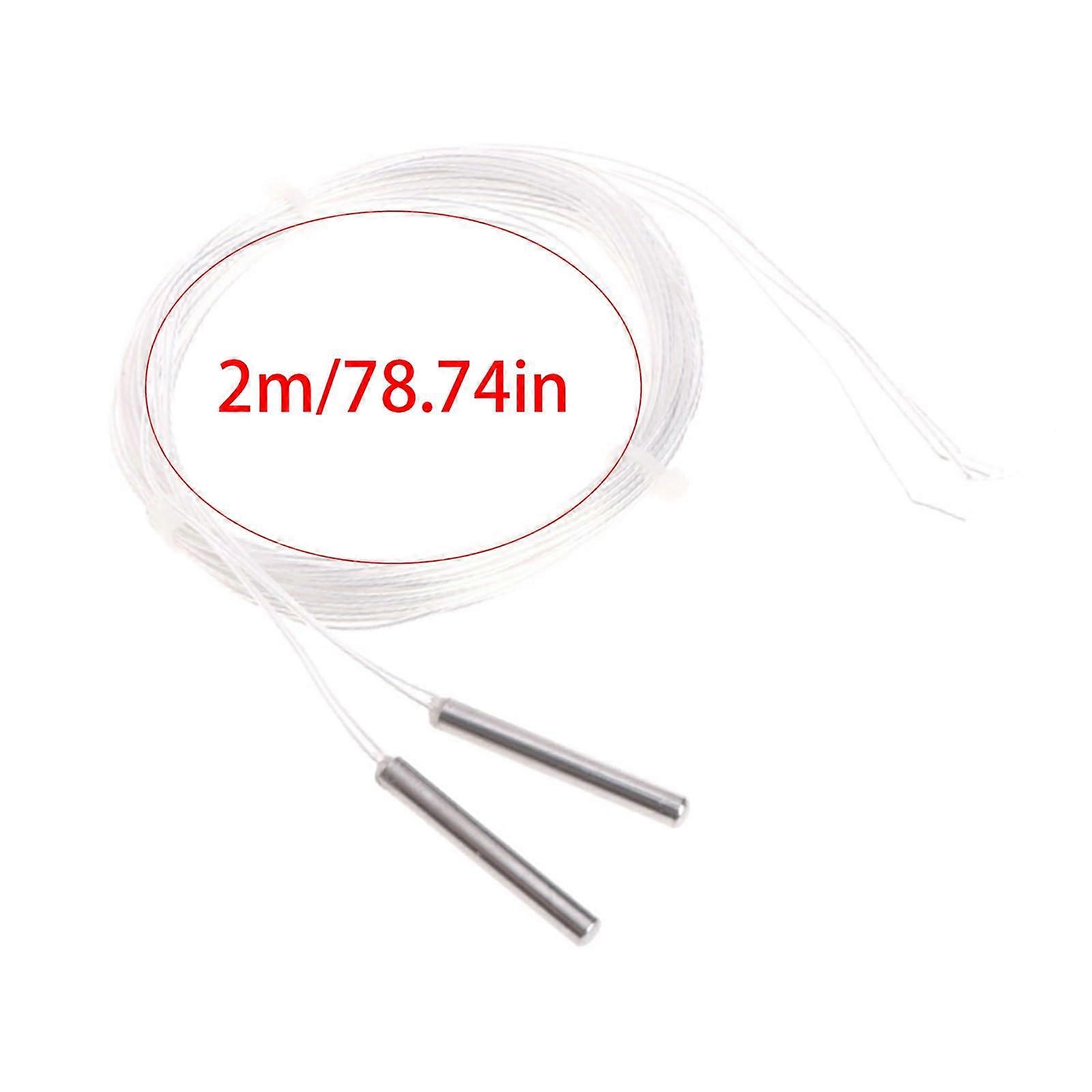 PT1000 Temperature Sensor 4mm x 30mm Stainless Steel 2-Wire Design for Shell Applications - Pack of 2