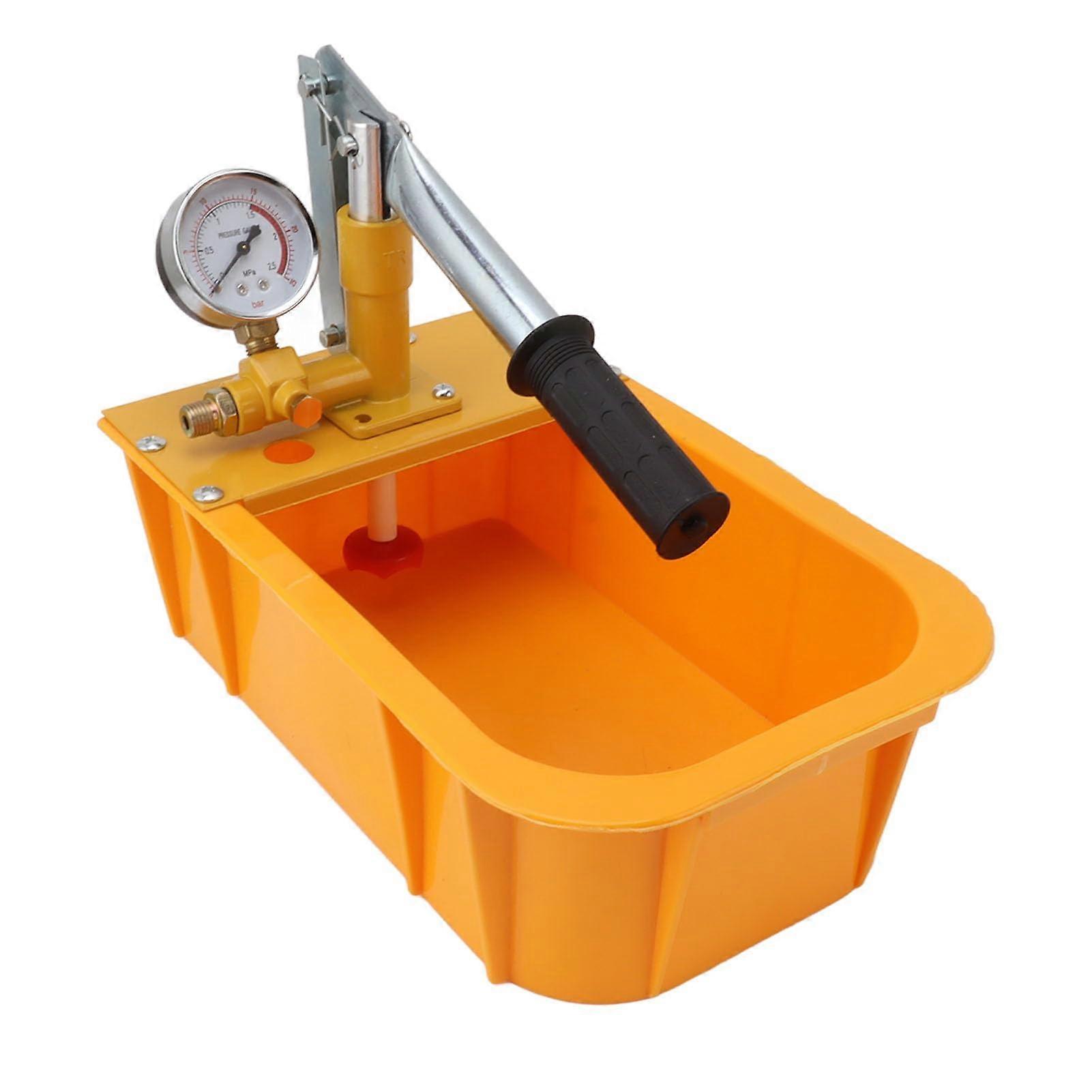Hydrostatic Pump Tester, Thickened Extended Handle, Durable Manual Water Pressure Test Pump for Underfloor Heating Systems