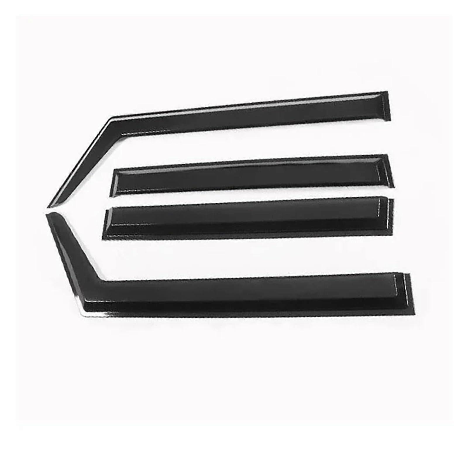 Fenster-Regenschutz for Jimny JB64 JB74W 2019-2023, 4 Stück Set, Schwarze Lüftungsblenden Seitenfenster-Deflektoren