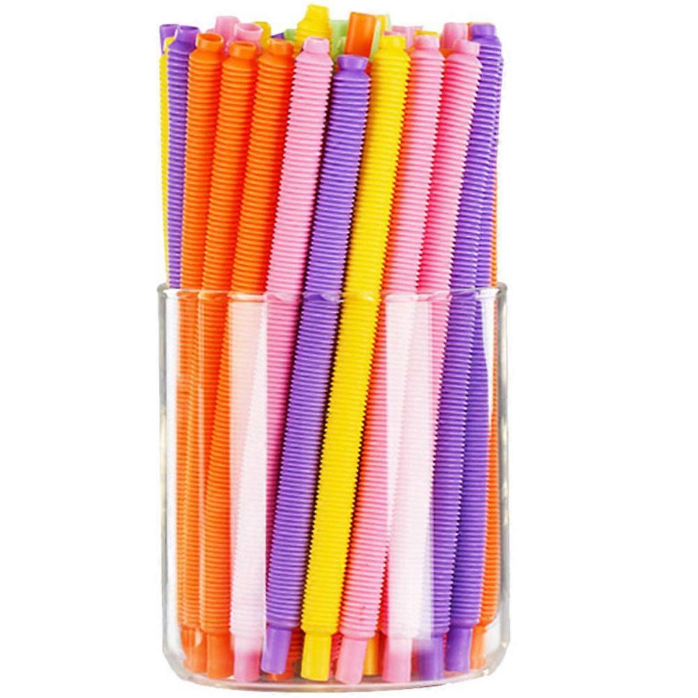 30pcs Bendable Drinking Straws Diy Handmade Flexible For Juices Smoothies Iced Random