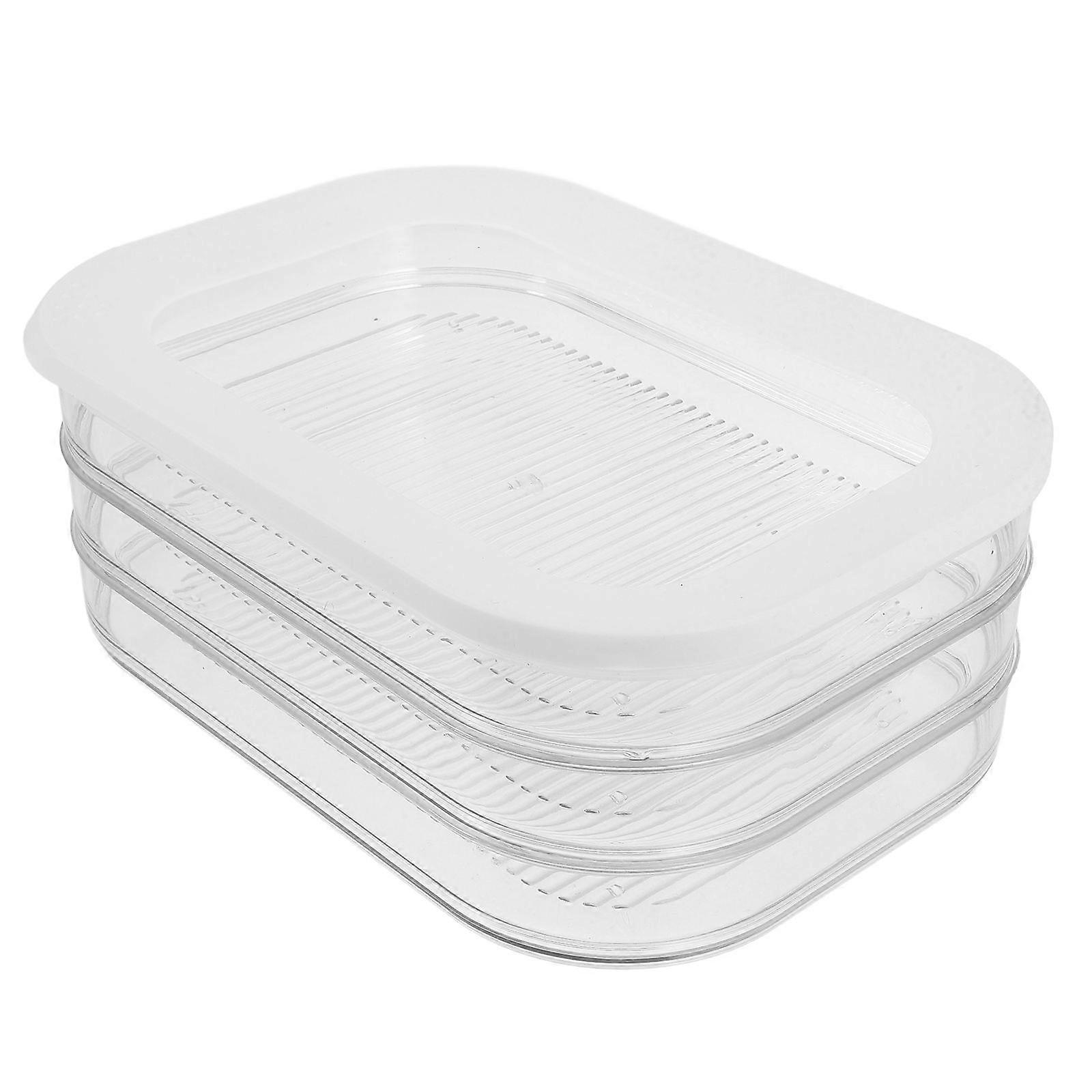 Transparent Food Storage Container with Lid – Reusable Bacon, Cheese & Food Preservation Box for Fridge Organization