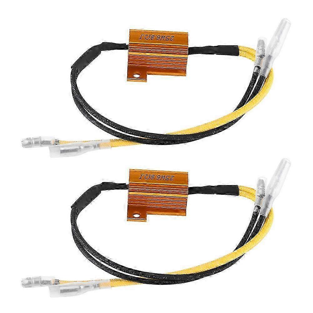 25W 6.8 Ohm Motorcycle LED Turn Signal Indicator Light Load Resistor - Error Flash Fix Controller for Improved Signal Performance