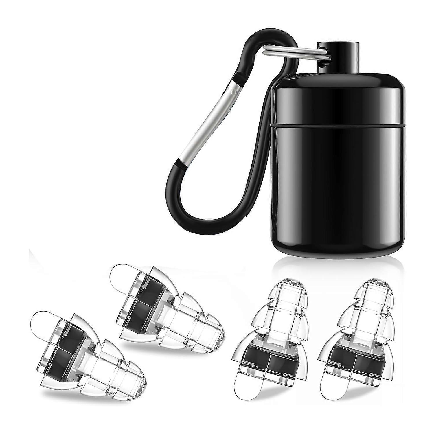 Hi-Fi Concert Earplugs Reusable With Noise Reduction For Concerts And Music Festivals
