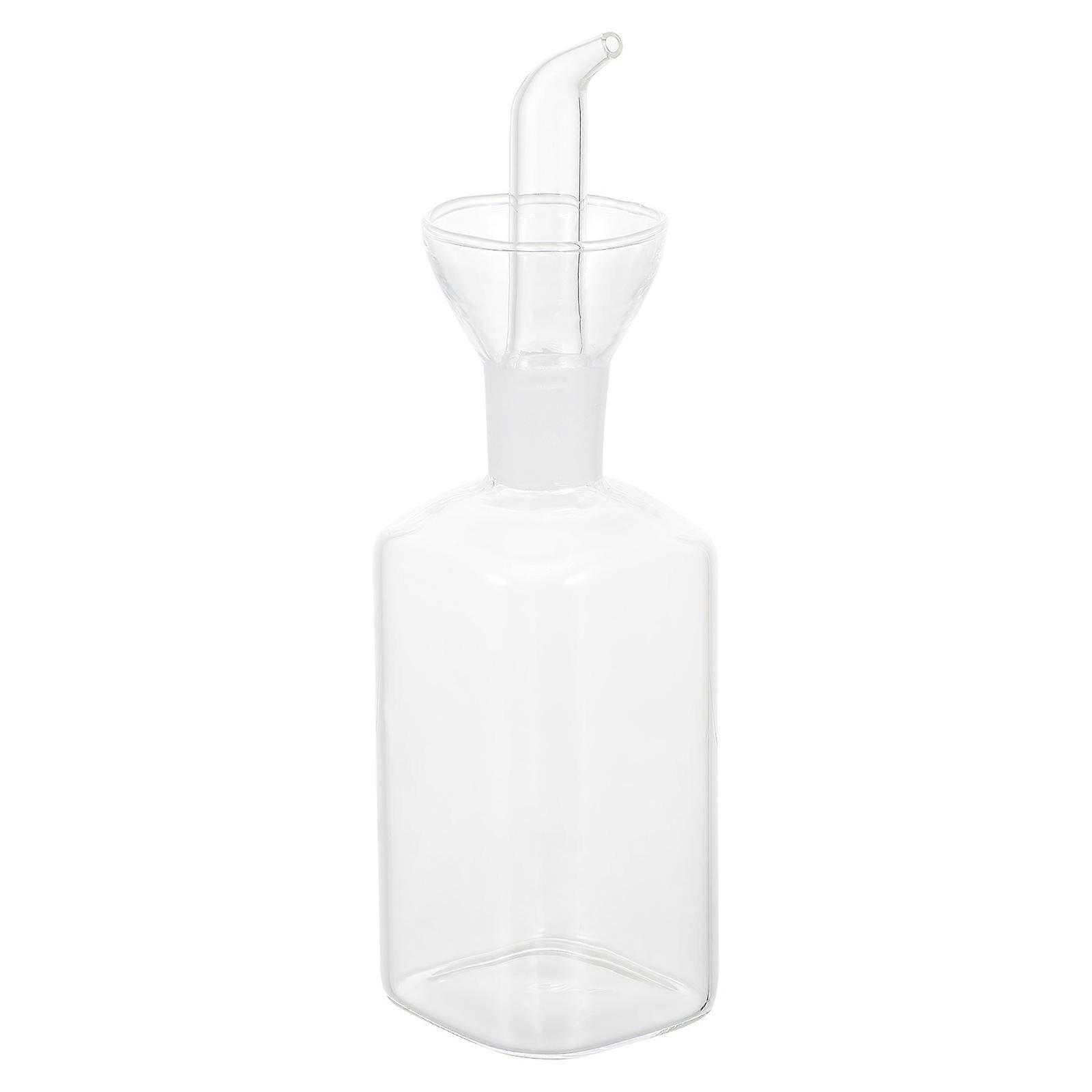 Stylish Transparent Glass Oil Bottle Suitable For Household Users 1Pcs Featuring Minimalist Style And Practical Storage