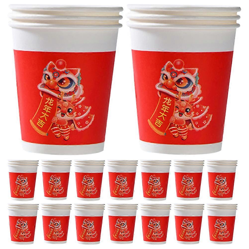 50Pcs Paper Drinking Cups for Home Use Banquets Weddings Assorted Color Durable Disposable Style