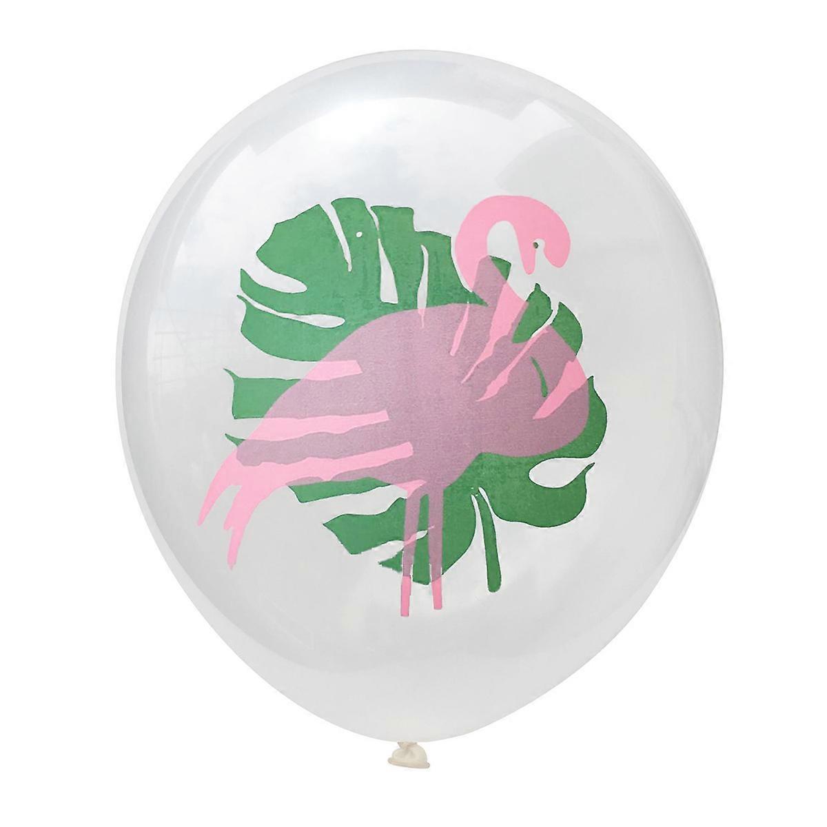 Decorative Latex Balloons Set 12 Pcs 12 Inch Hawaiian Tropical Style Perfect For Birthday Celebrations And Outdoor Events