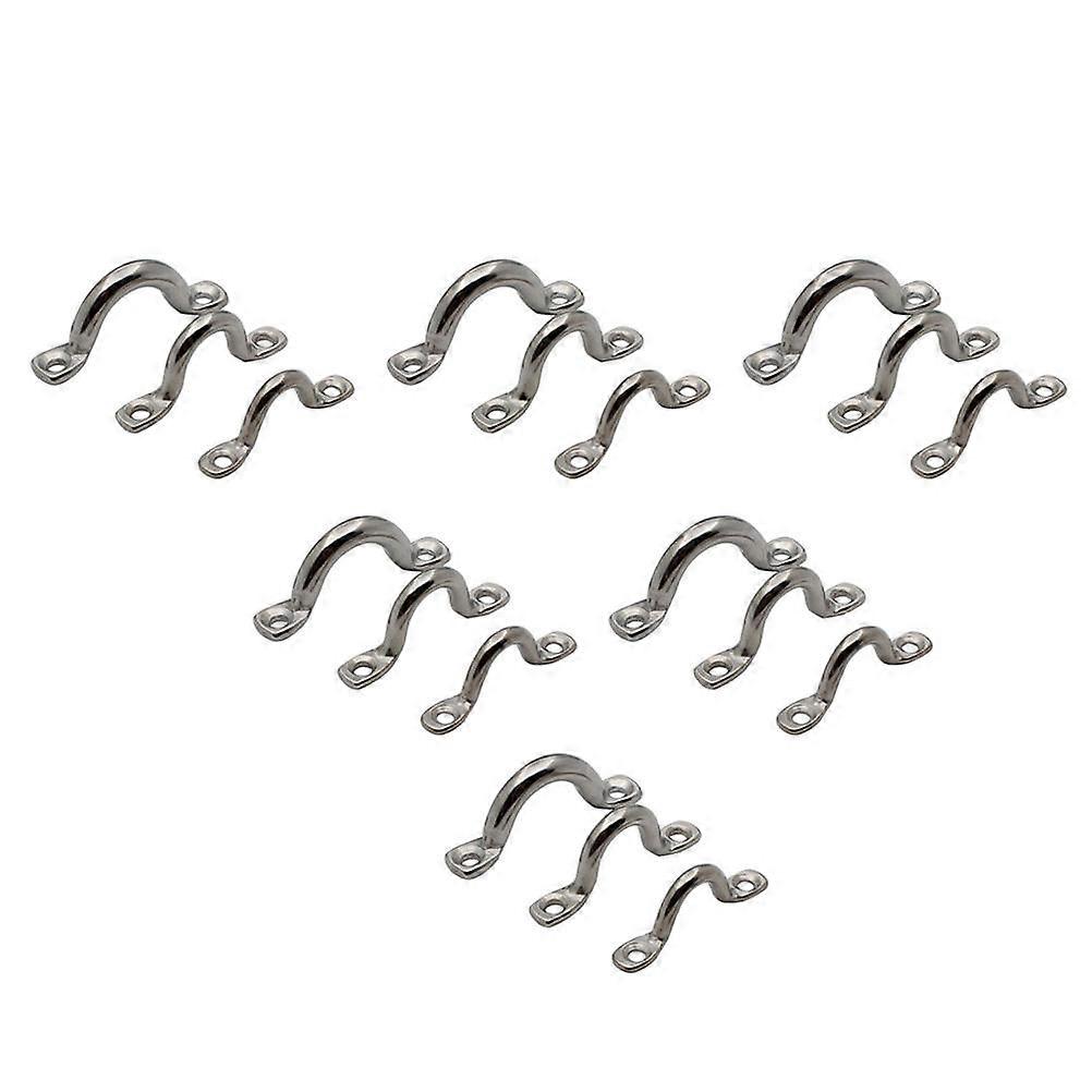 Stainless Steel Kayak Pad Eye for Boat Use Silver 316 Material Practical Handle Set of 18 Pieces