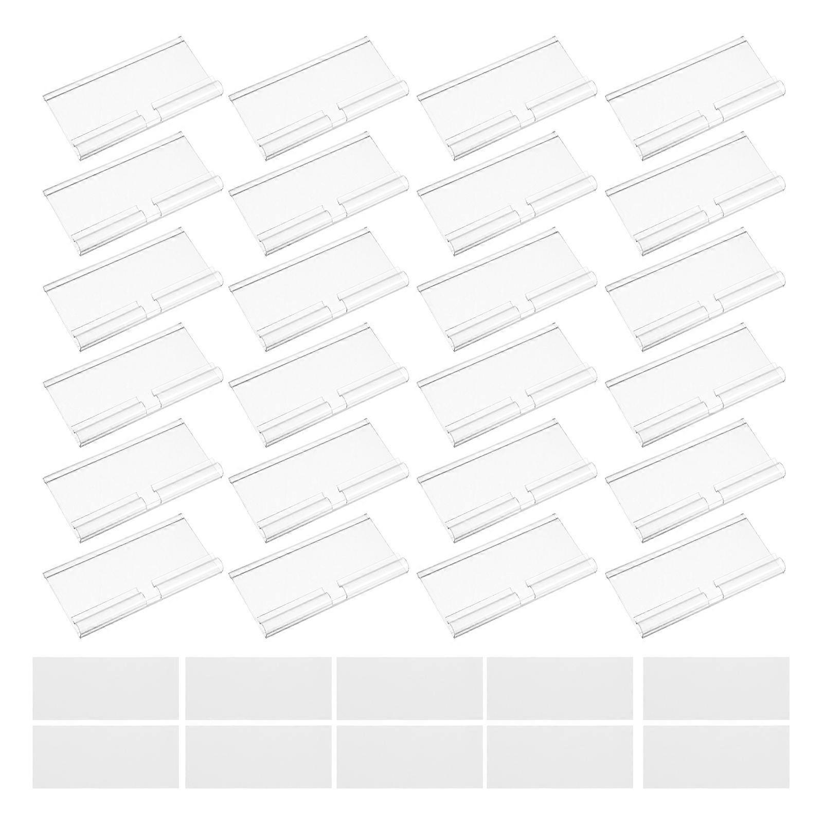 Here's a sample product description and pricing information for **"50set Clear Plastic Label Holders for Wire Shelves – Price Tag Clips for