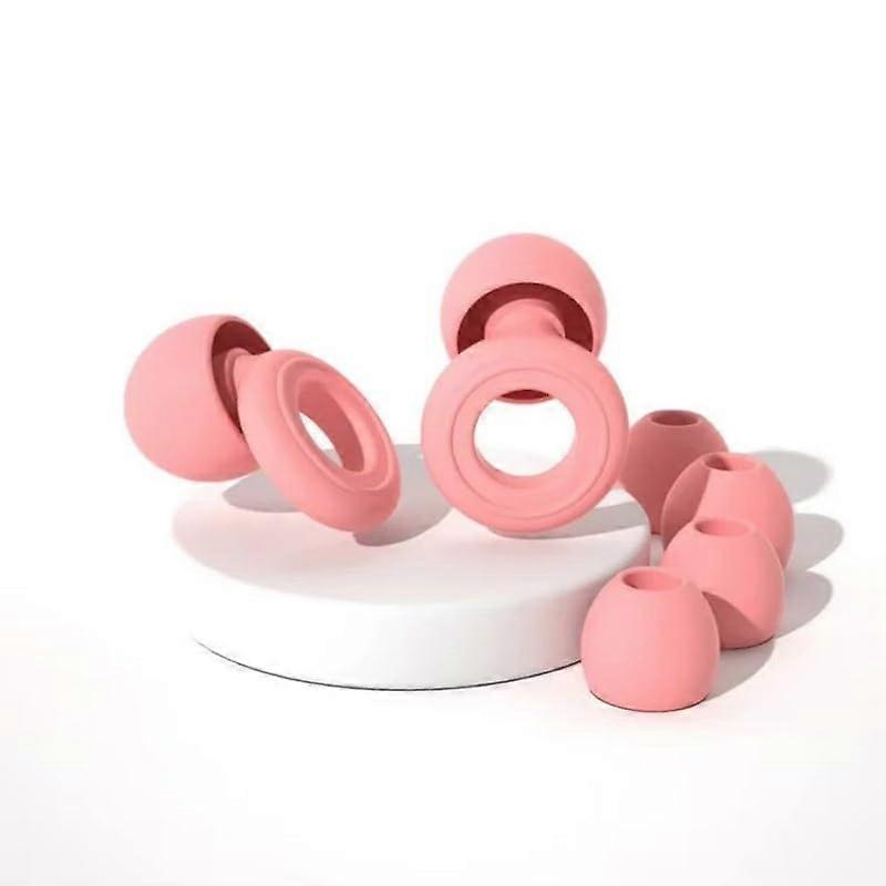 Ear Plugs Rose Red Noise Reduction Soft Silicone Comfortable Sleep Earplugs