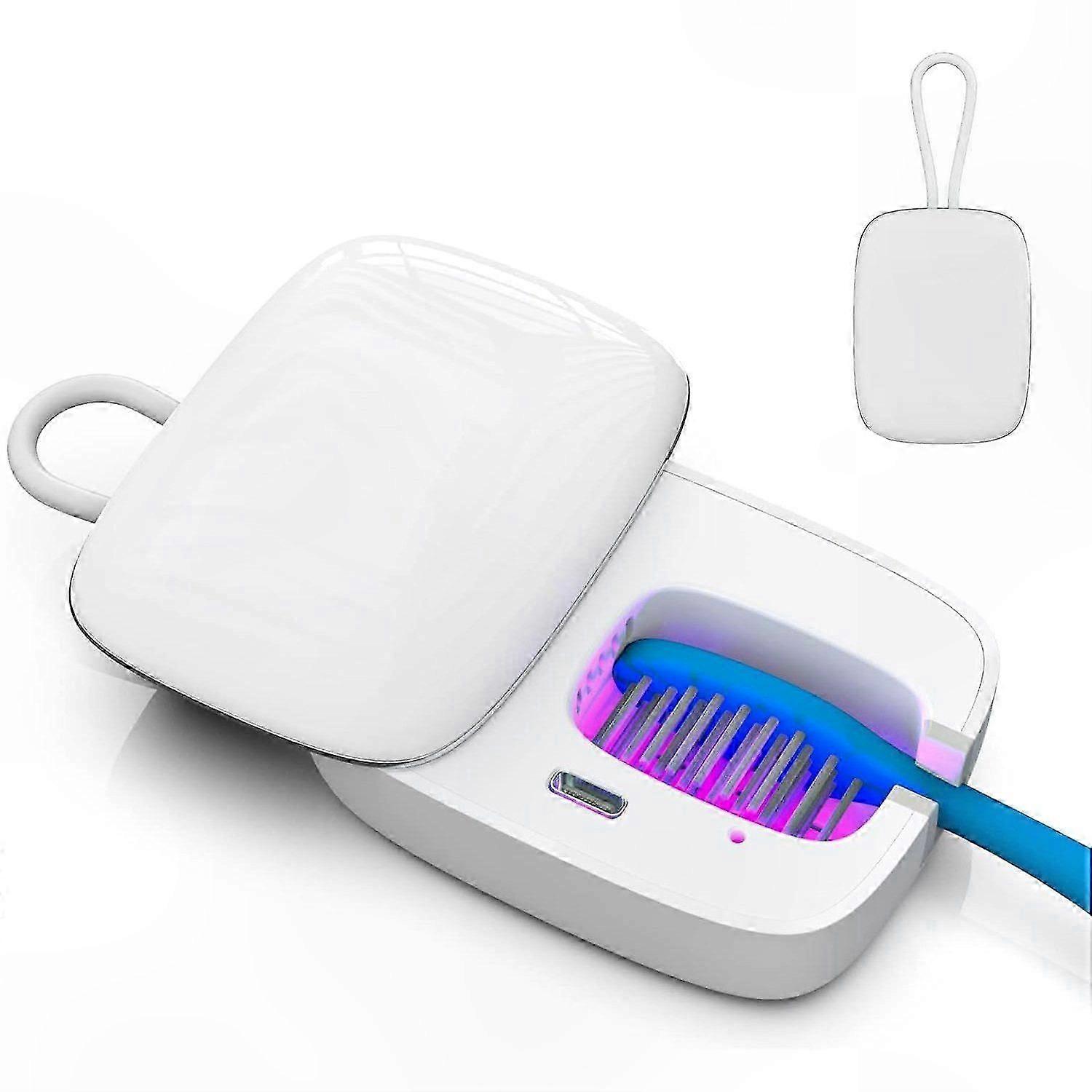 Portable UV Toothbrush Sanitizer with Whitening Function for Hygienic Cleaning and Sterilization