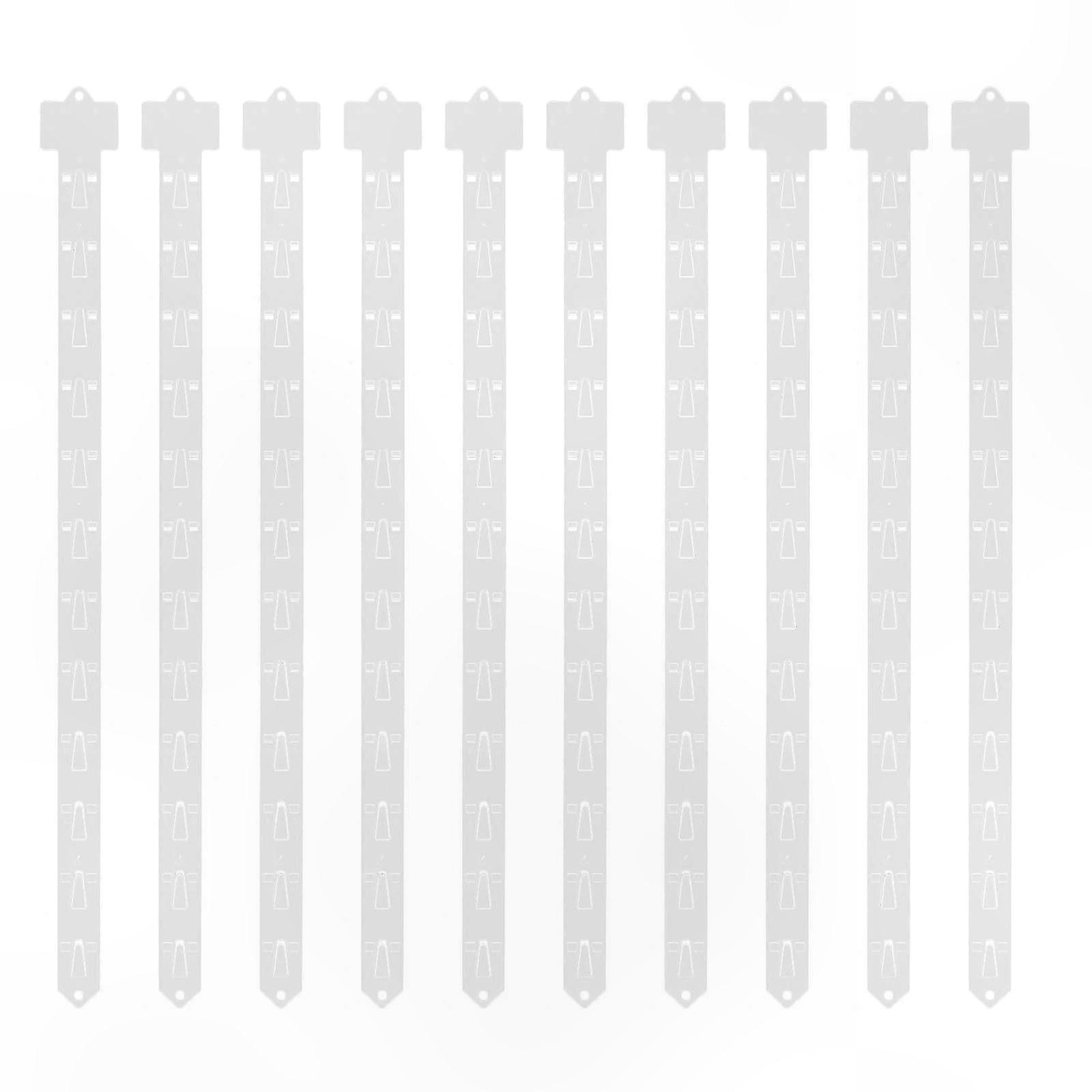10-Pack Hanging Display Strips for Retail Product Presentation in Supermarkets
