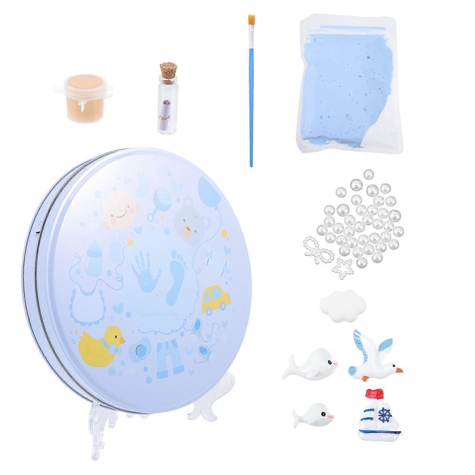 Newborn Hand and Footprint Kit 1 Set For Special Year Commemoration Assorted Color Material