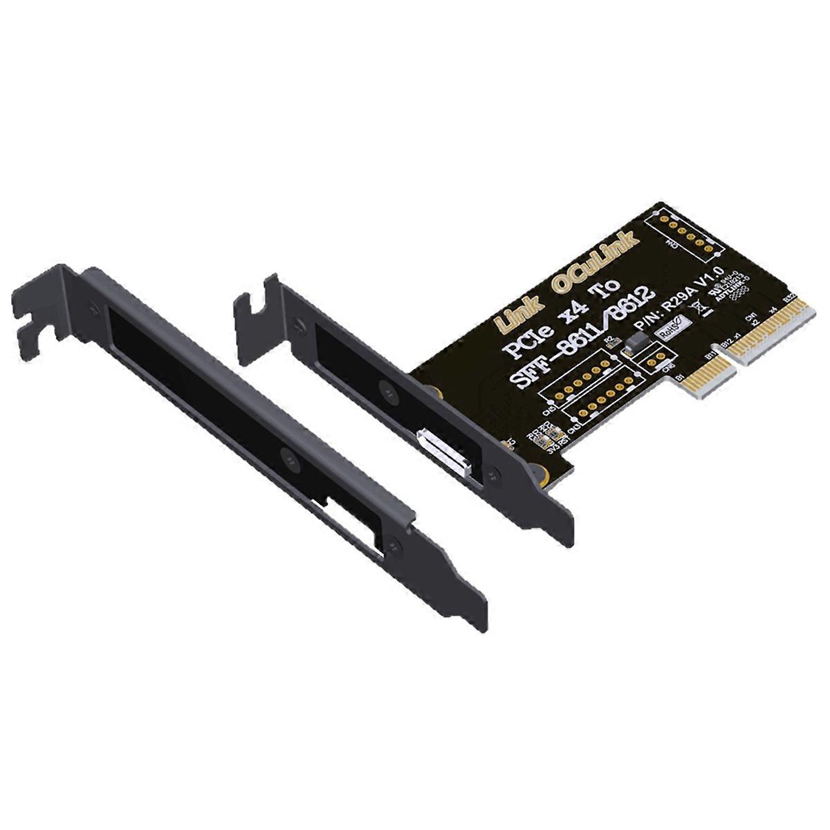 PCIe4.0 X4 to SFF-8611/8612 Adapter Card PCIe X4 4.0 External High-Speed Expansion Interface External Support Chassis