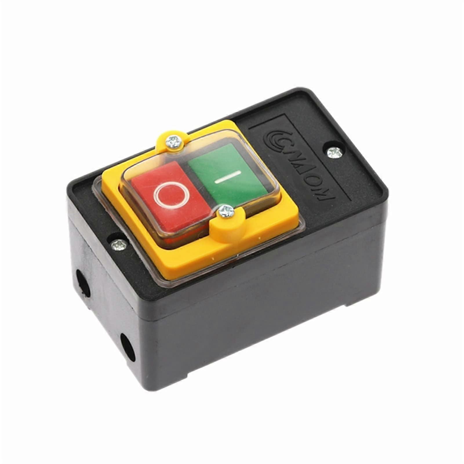 1Pcs Machine Drill electronic starter Waterproof Accessories Switch Industrial Push Button ON/Off Electric KAO10KH