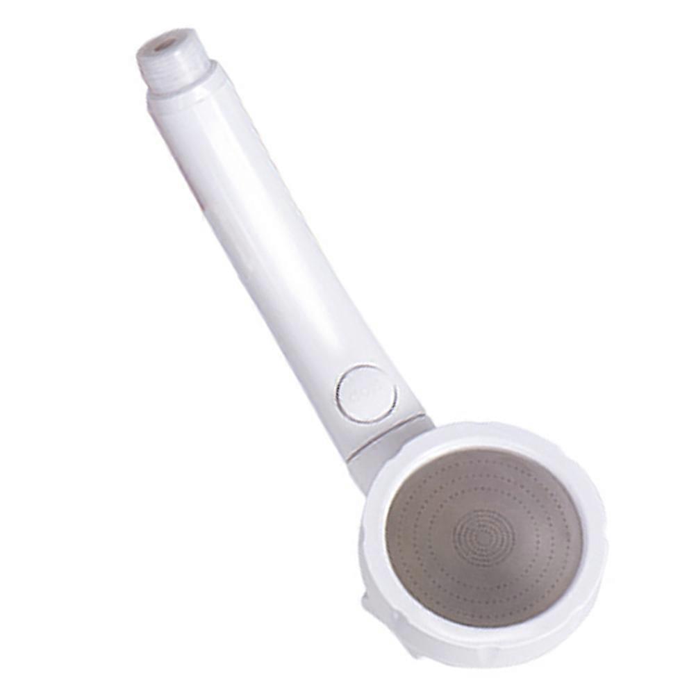 Durable White ABS Shower Head with Three Mode Adjustable Settings for Comfortable Showering