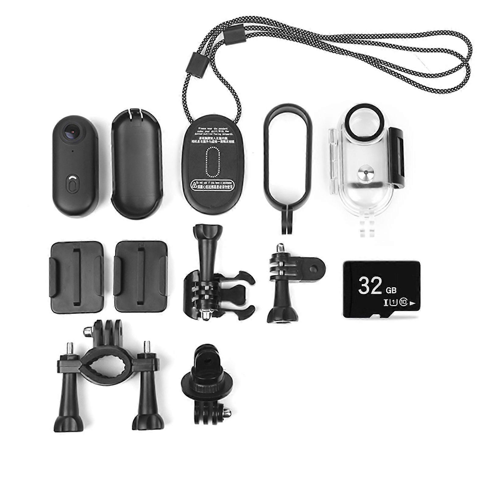 1080P Tiny Action Camera WiFi Sports Camera 120 Wide Angle Lens Video Camera with Magnetic Lanyard Back Clip Water Resistant Case