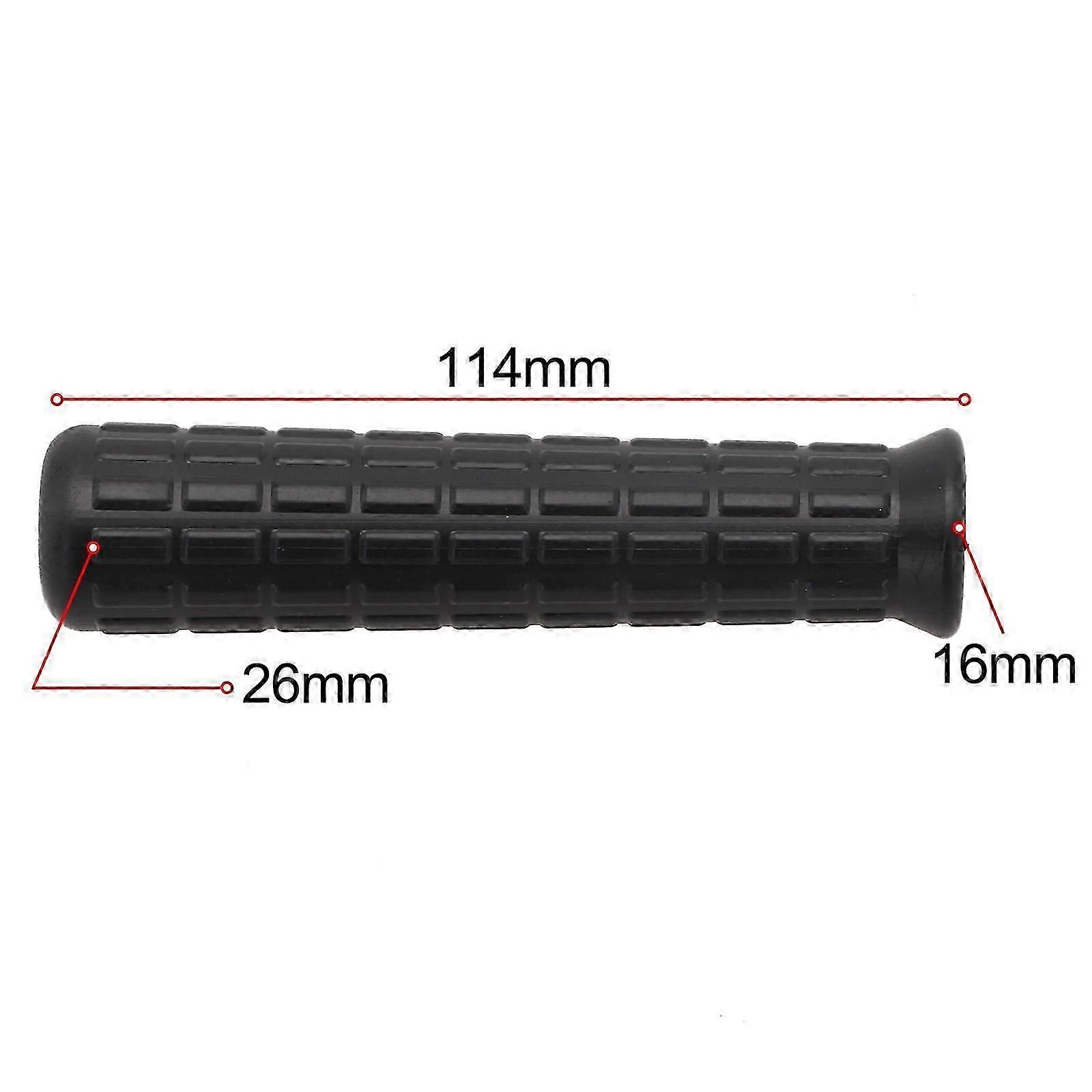 Non-slip rubber handles for barrow - 2x round tube tool replacement handles
