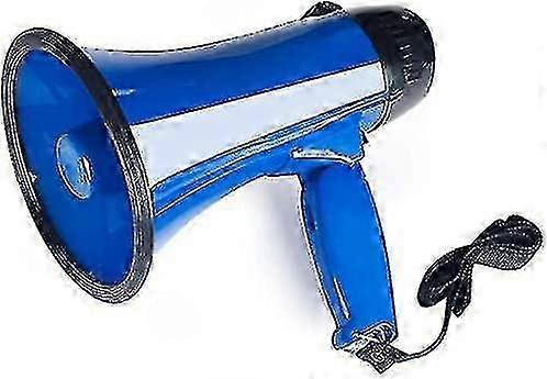 Portable Megaphone Bullhorn 20 Watt Power Megaphone Speaker Voice And Siren/alarm Modes With Volume Control And Strap