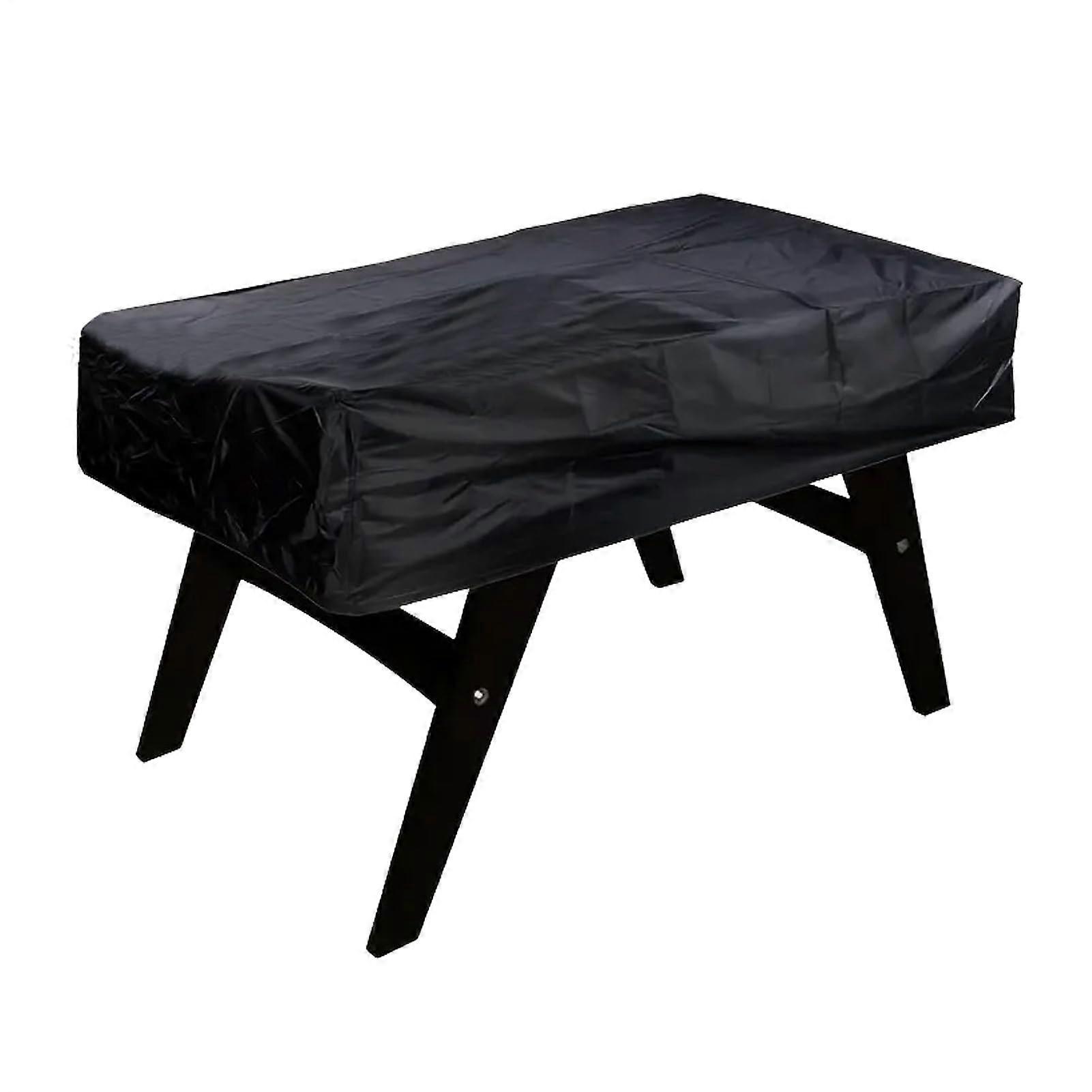 Soccer Table Cover 63x45 In Heavy Duty 210D Table Protector With Elastic Edge UV Resistant Black