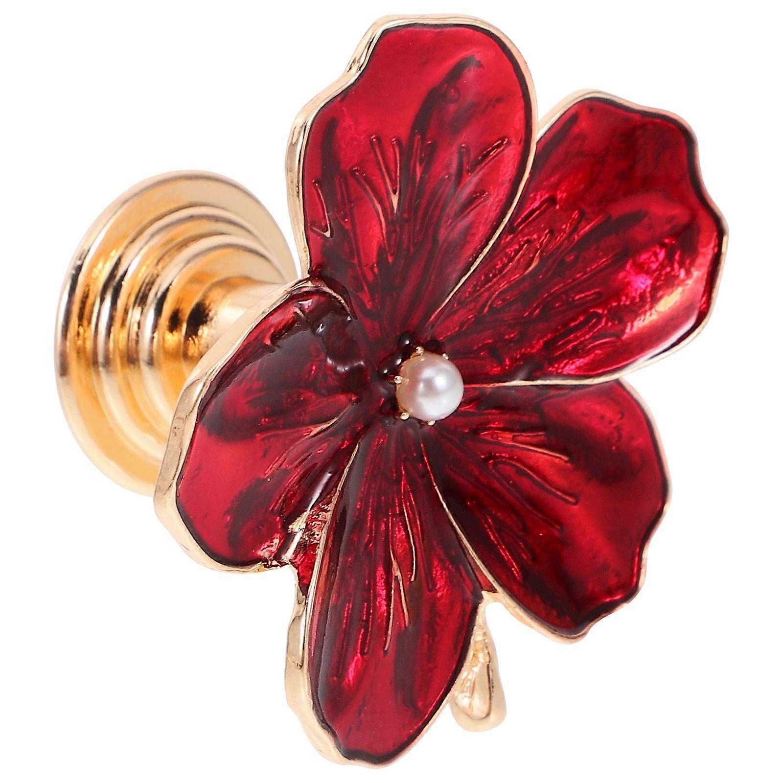 Flower Shaped Pull Handle Zinc Alloy Cabinet Pull Handle Drawer Door Knob Cupboard Knob