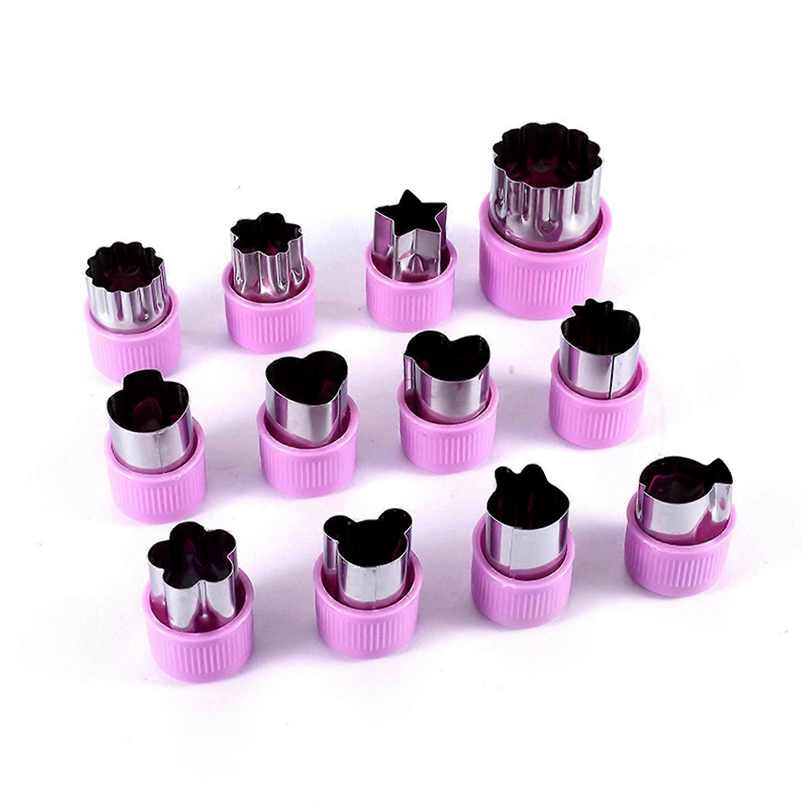 12Pcs Stainless Steel Cookie Cutter Set for Baking & Cooking