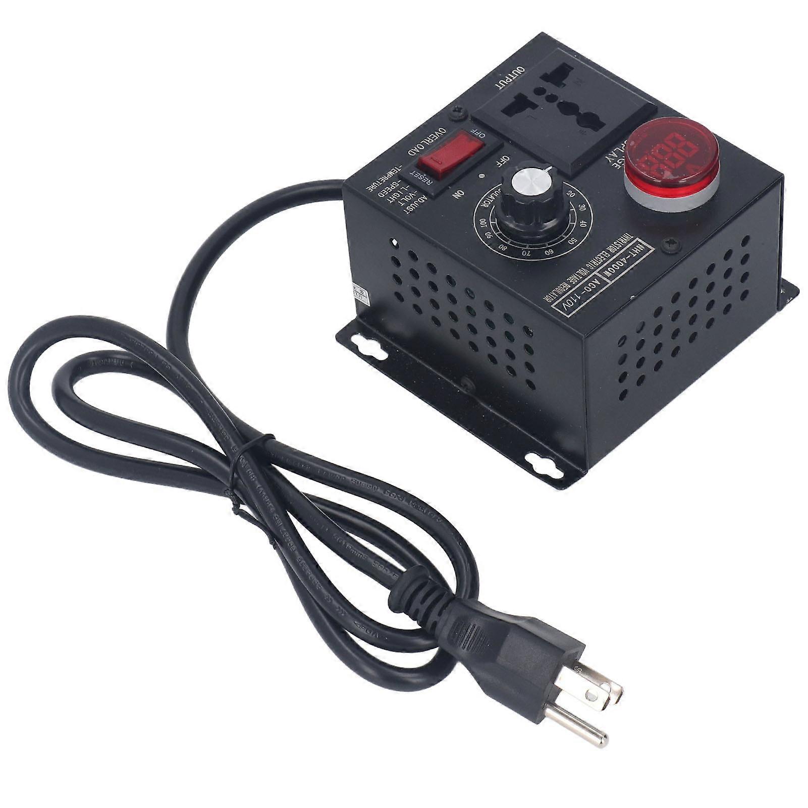 Thyristor Voltage Regulator Fan Speed Controller 9A 4000W LED