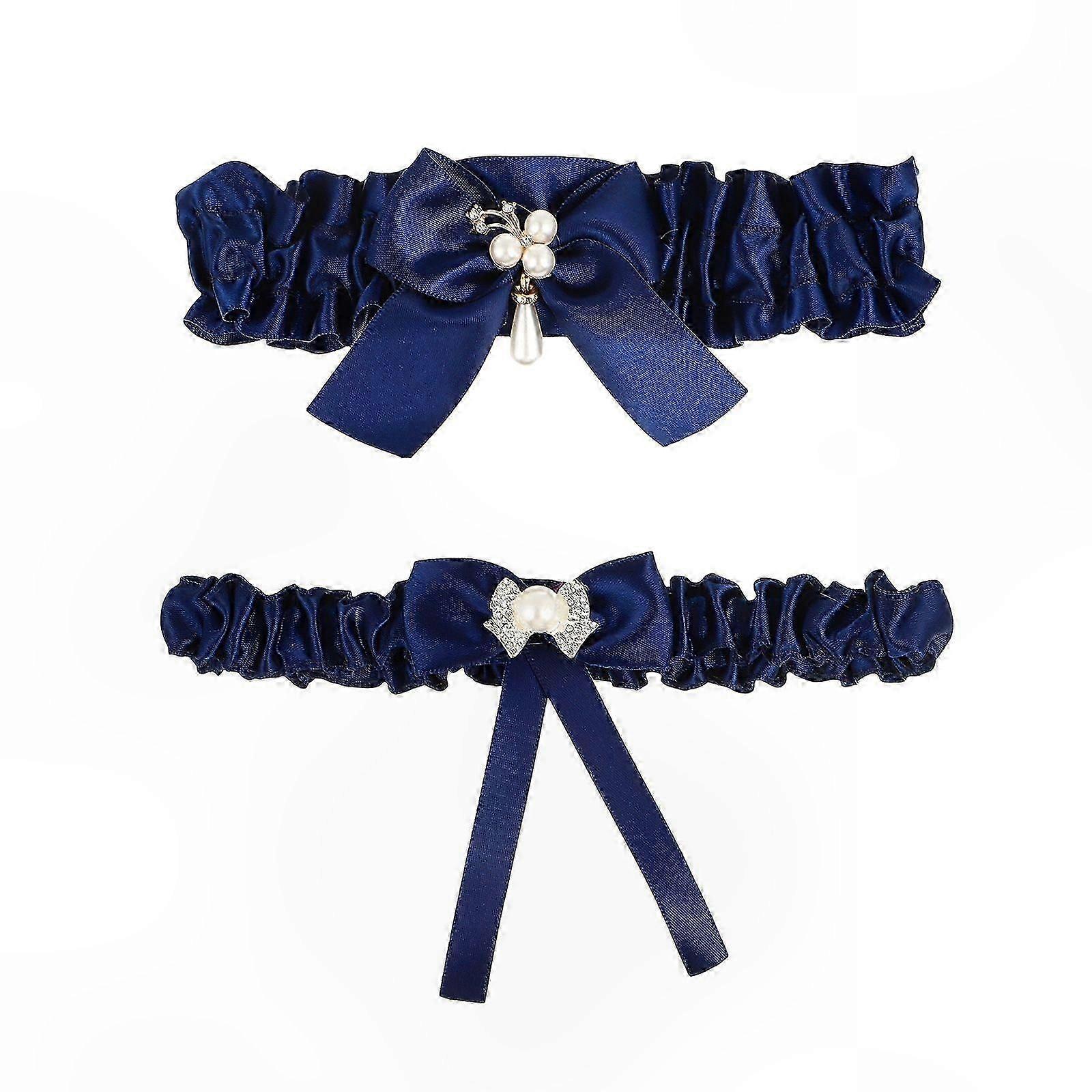 Bridal Garter Set with Decorative Bands for Wedding Use