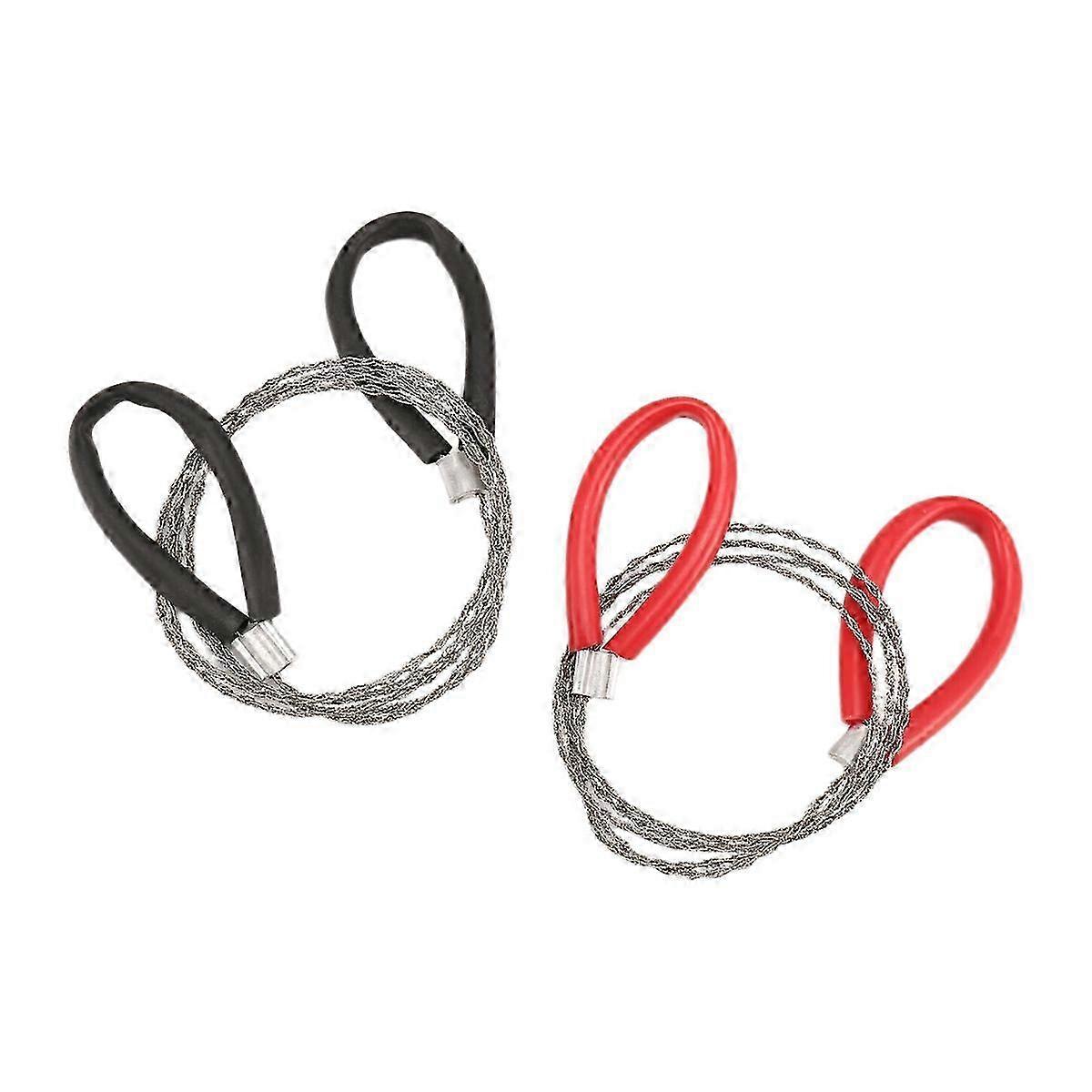 2 Pcs PVC Cable Saw for Emergency Survival Use