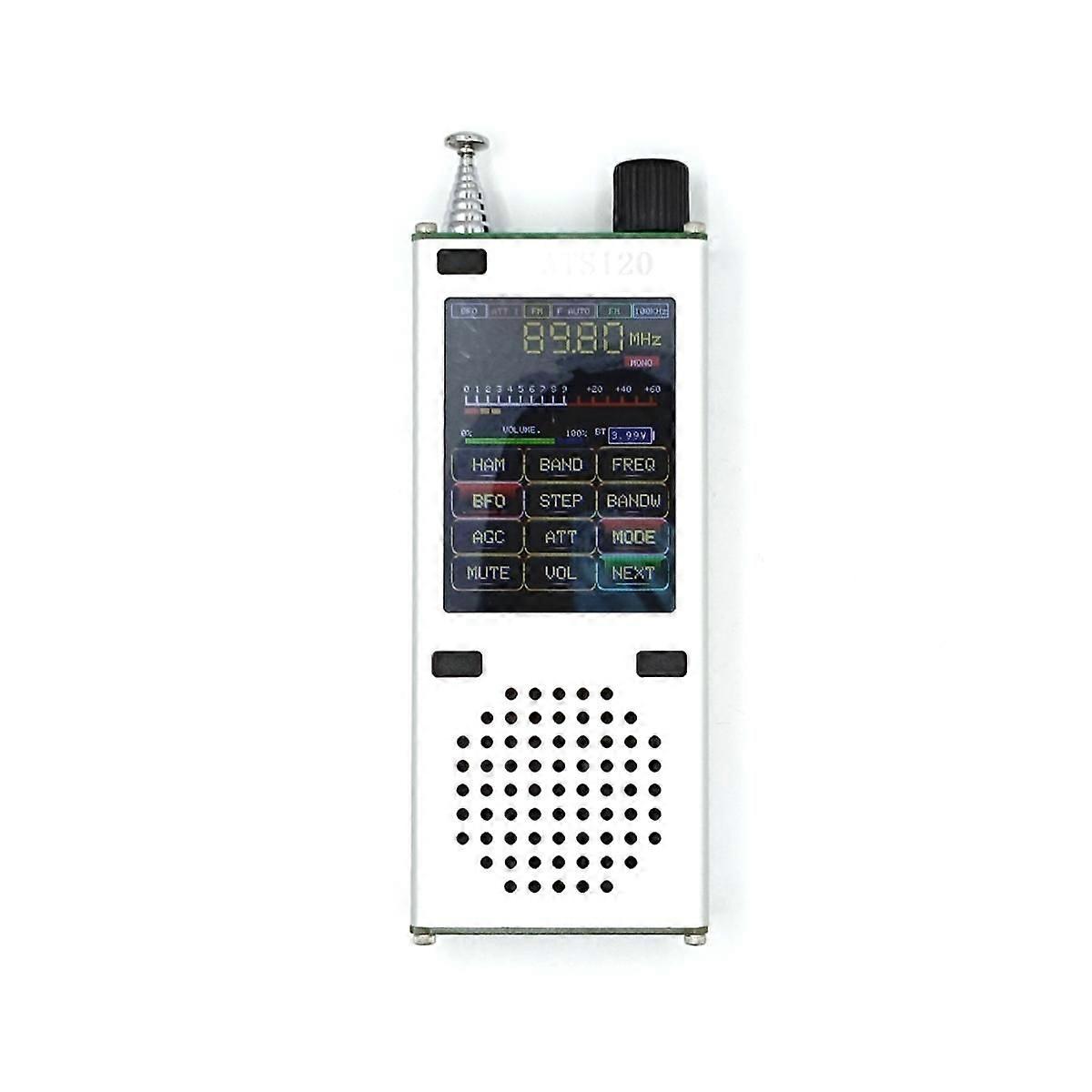 Portable ATS120 SI4732 ESP32 Bluetooth SSB FM RDS 64-108MHz AM LSB USB All Band Radio Receiver + 2.