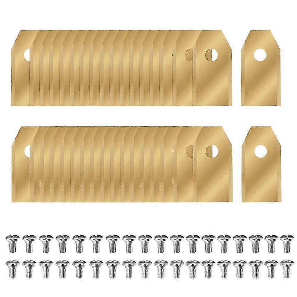 36PCS ReplacementBlades for Segway Navimow I105N/I108N/I110N/ H500N/H800N/H1500N/H3000N Robotic Lawn Mower with Screws,A Edition 0903