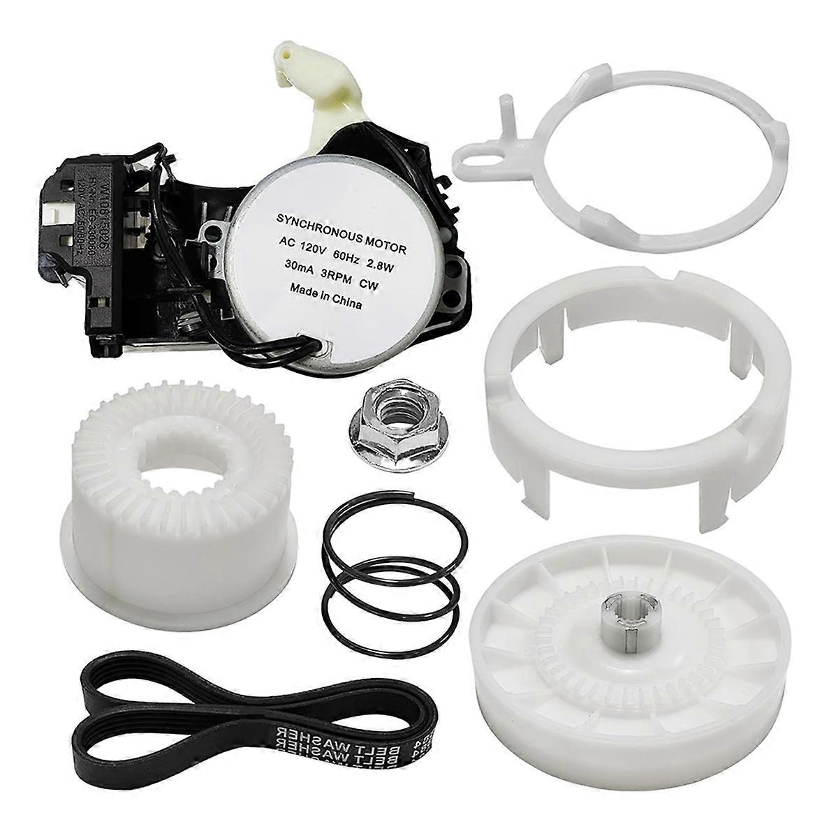 W10913953 Washer Shift Actuator W10721967 Pulley Clutch with W10006384 Drive Belt Kit for