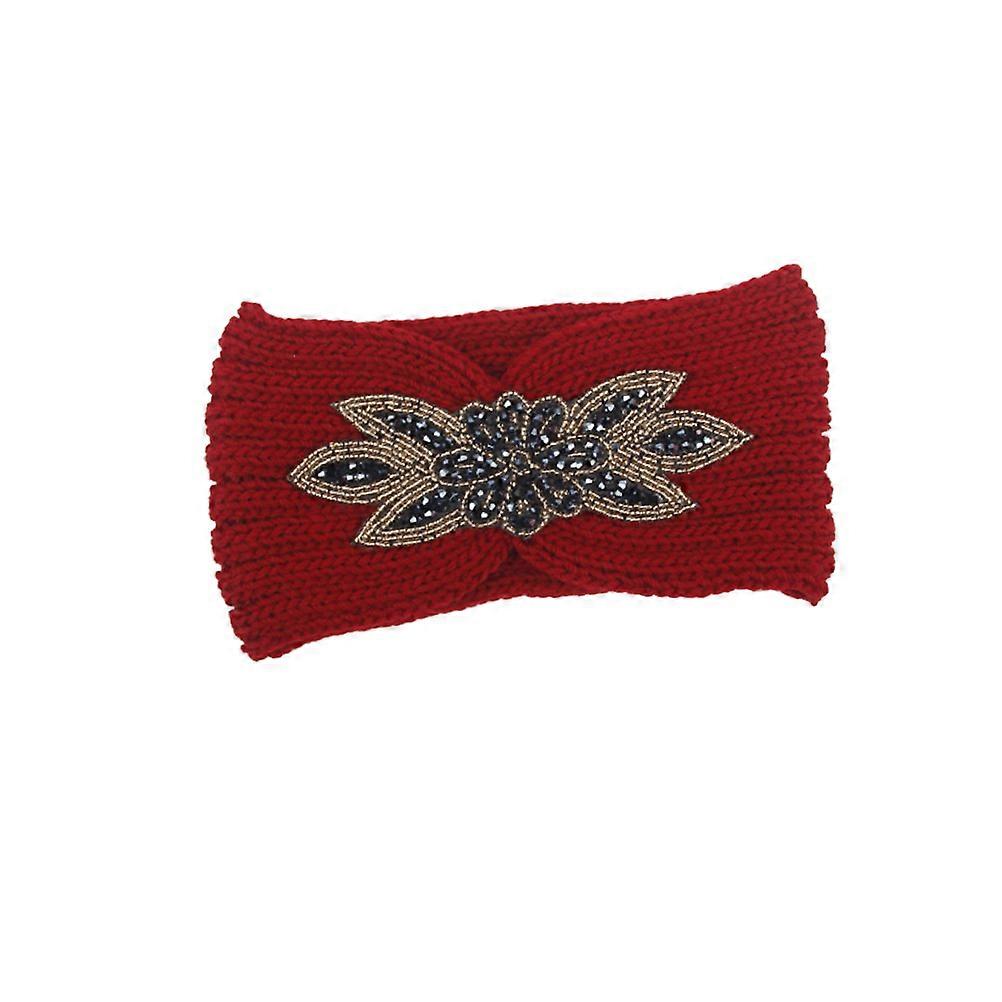 Flower Pattern Knitted Headband Hair Accessory For Daily Life Activities Designed For Girls In Multi Color 1Set