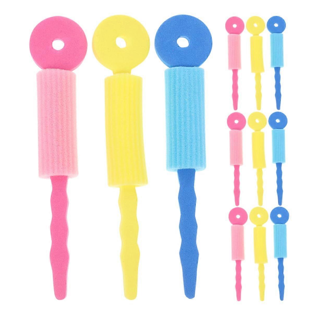 Hair Curlers Sponge 30pcs DIY Sponge Rollers No Heat Curling Soft Rollers Short And Long Hair Women