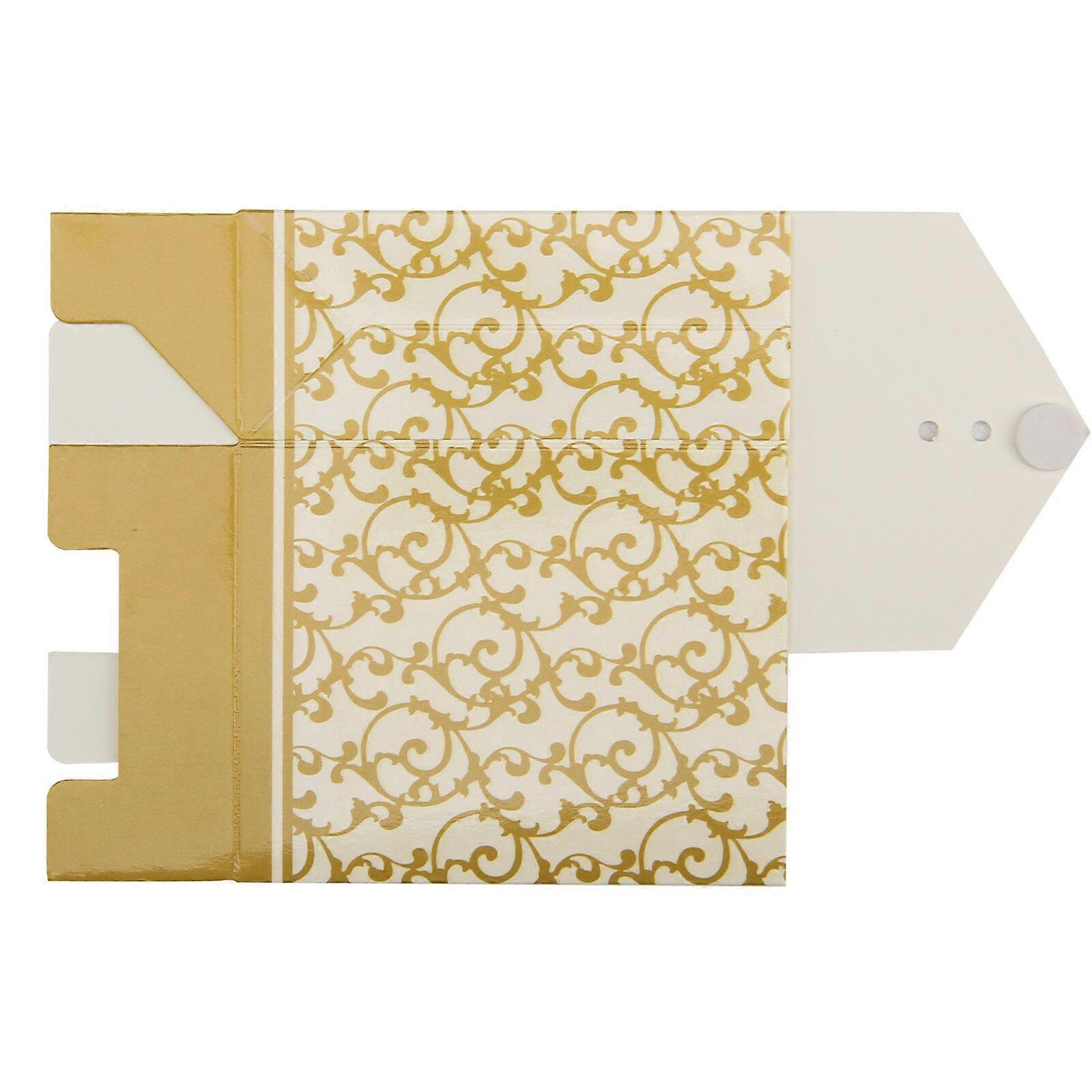 Box Paper Gift Bags for Candy Holding 100Pcs Silver