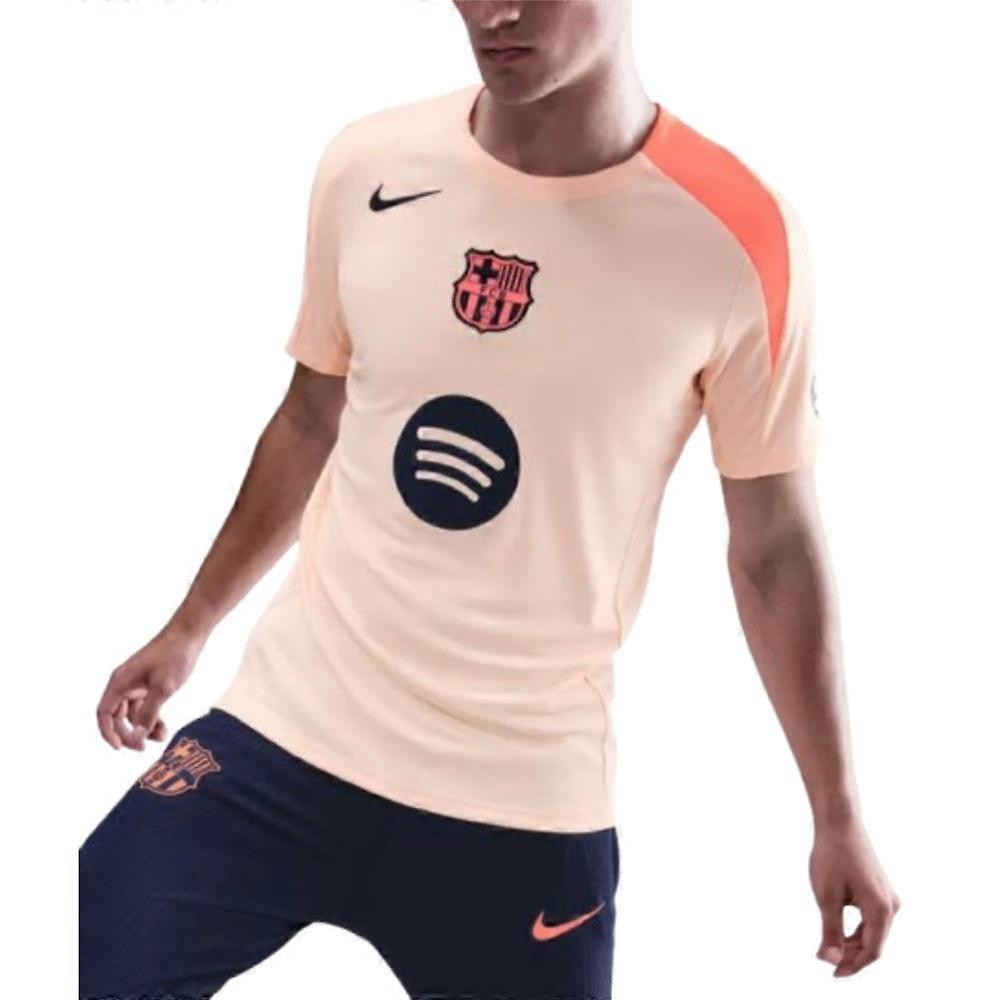2025-2026 Barcelona Third T90 Strike Dri-Fit Shirt (Orange)