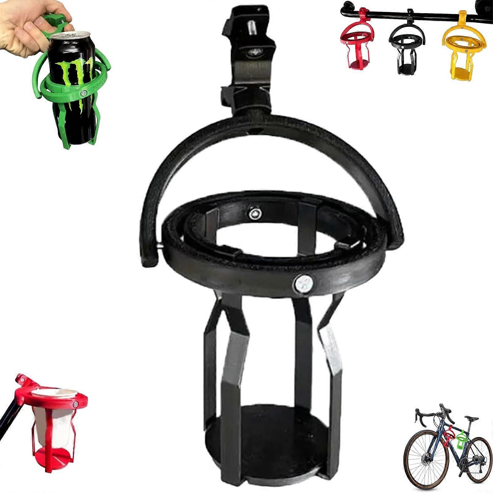 Gyroscopic Cup Holders Gyrgo Cup Holder Expander Gyroscopic For Coffee And Cans 3D Printed Self Leveling Clamp Black