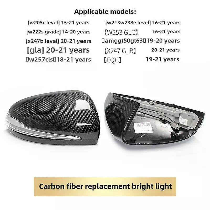 Apply LHD for Mercedes-Benz W205 C W213 E W222 S X253 GLC C257 CLS modified carbon fiber rearview mirror reversing mirror cover