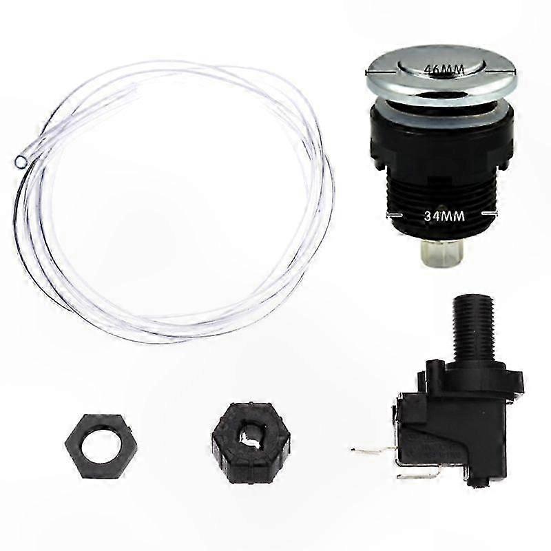 16A 125-250V Push Button On/Off Switch for Spa Jets, Bath Tubs, and Disposal Tubing Solutions