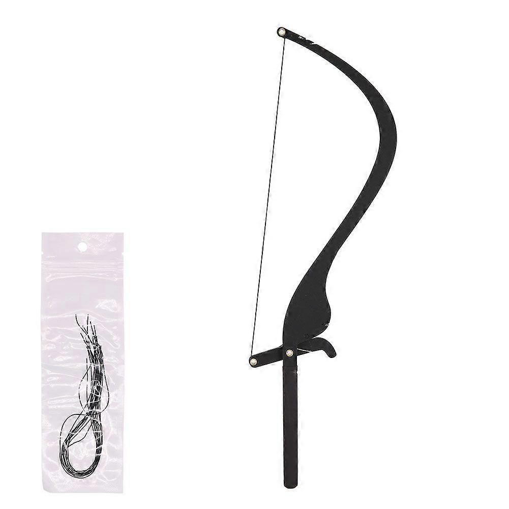 New Microblading Line Marker Ruler with 10pcs Thread Lines Eyebrow Design Measure Tool Black