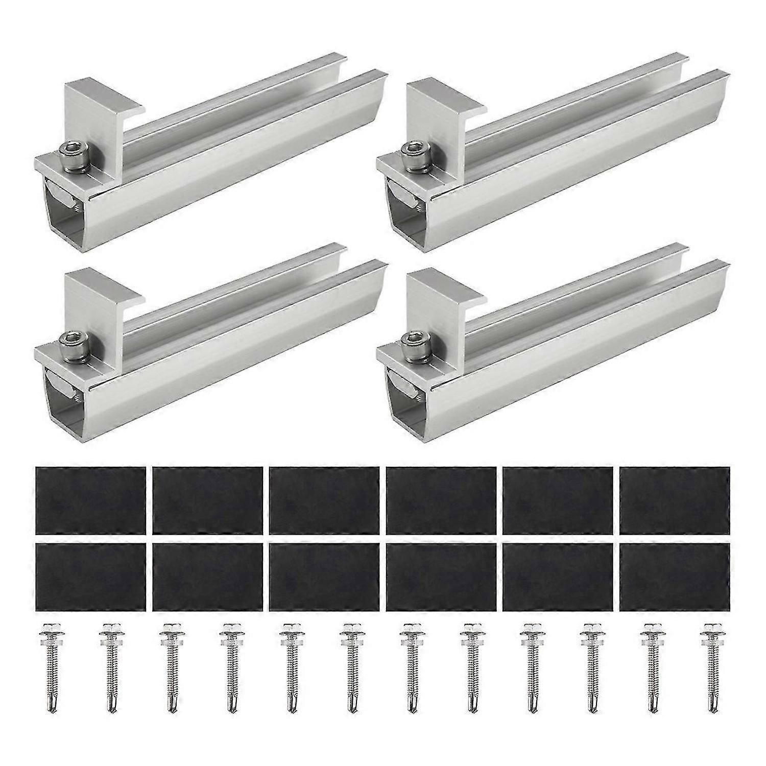 Solar Panel Mount Bracket Photovoltaic Panel Rail Solar Panel Mount Fastening Module with Mid for Tr