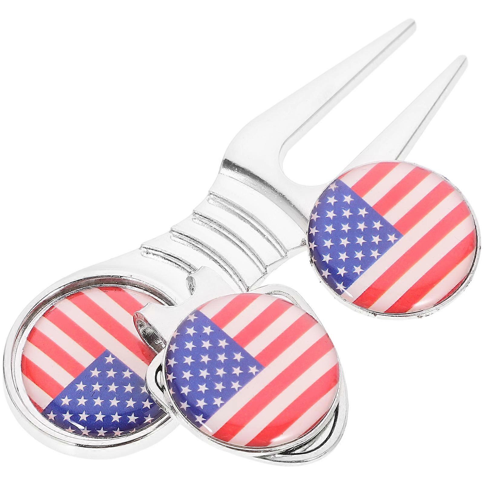 High Golf Divot Tool for Decoration 1Set of Compact Ball Marker and Hat Clip