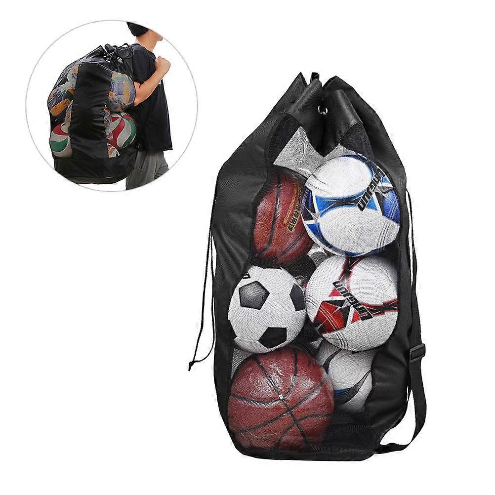 Soccer Mesh Net Large Capacity Sports Ball Bag for Ball Storage