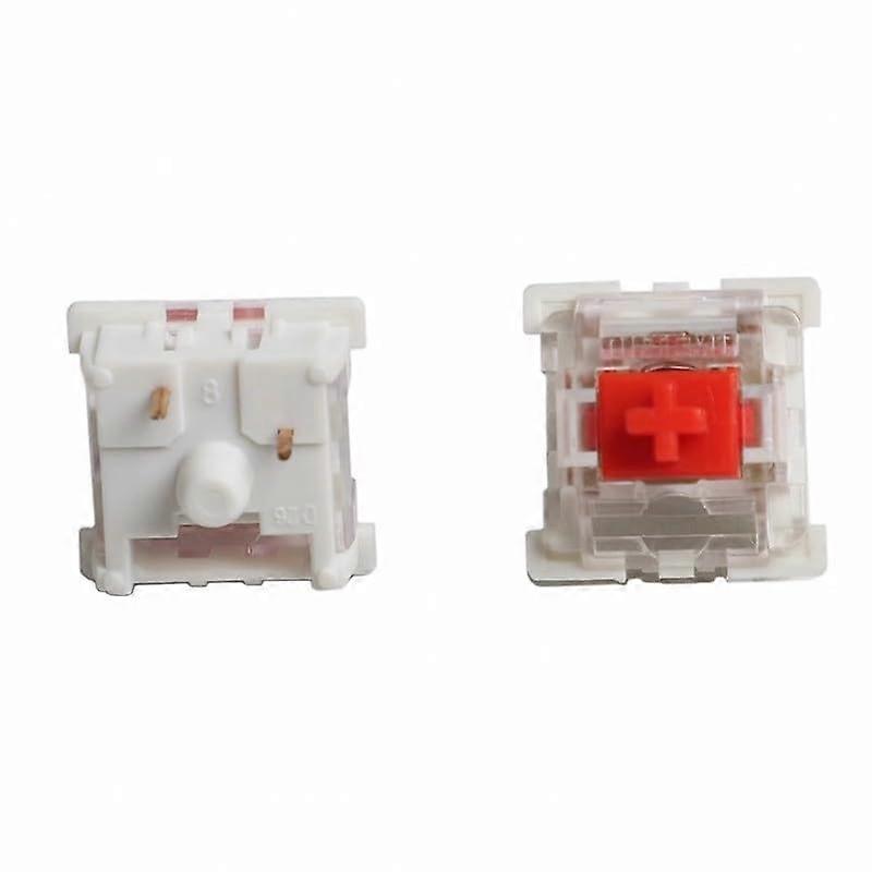 Silent White Mechanical Keyboard Switches 110Pack Linear3Pin HotSwap LED Compatible Cross Stem Office Gaming