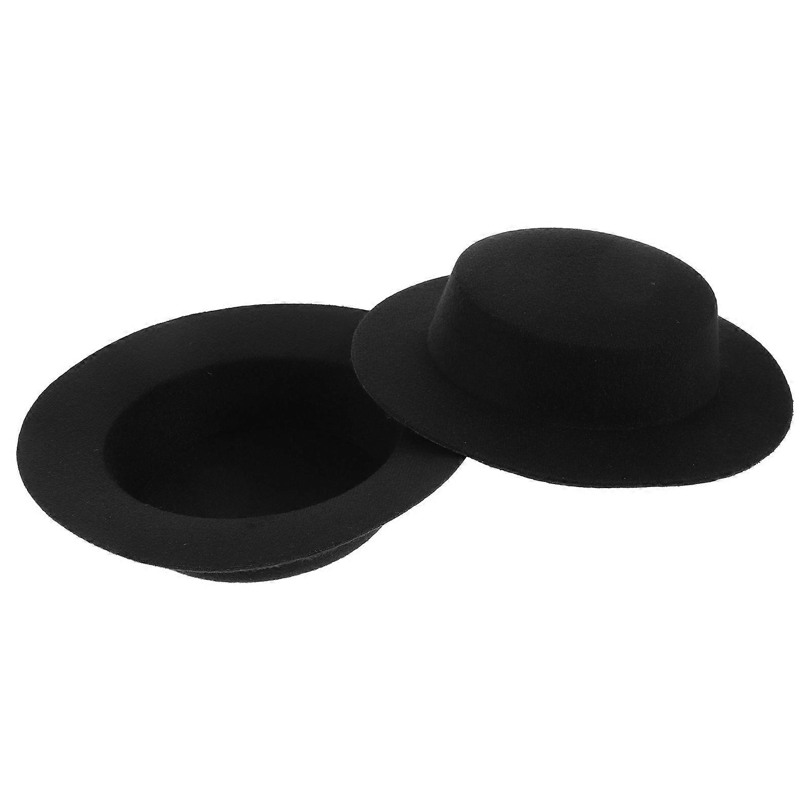Mini Snowman Hats for Crafts DIY Accessory 6Pcs Black Eva Hats