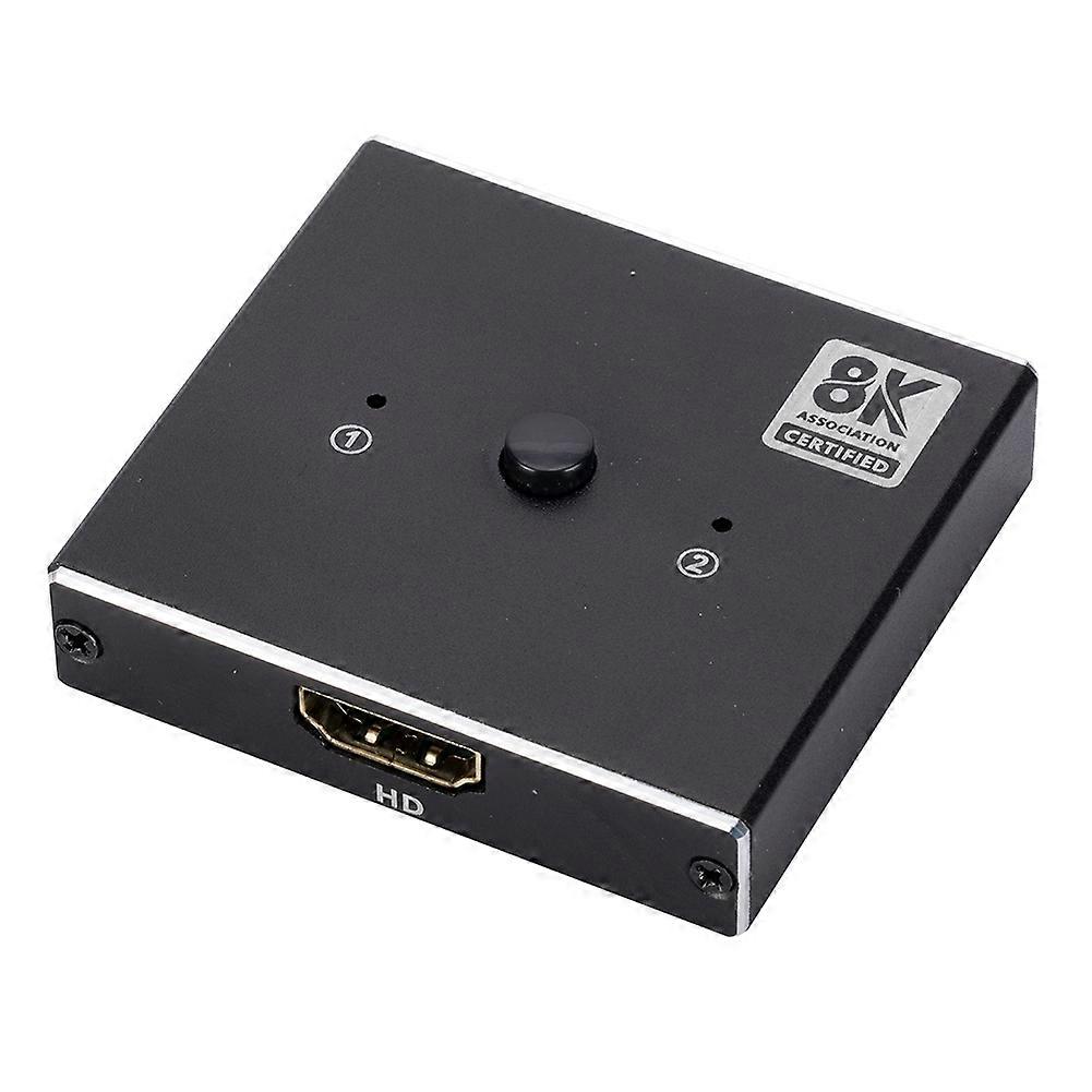 8K 60Hz HDMI-Compatible Switcher Splitter Bi-Direction 1x2/2x1 HDMI-Compatible Hub Switcher Adapter Switcher Box