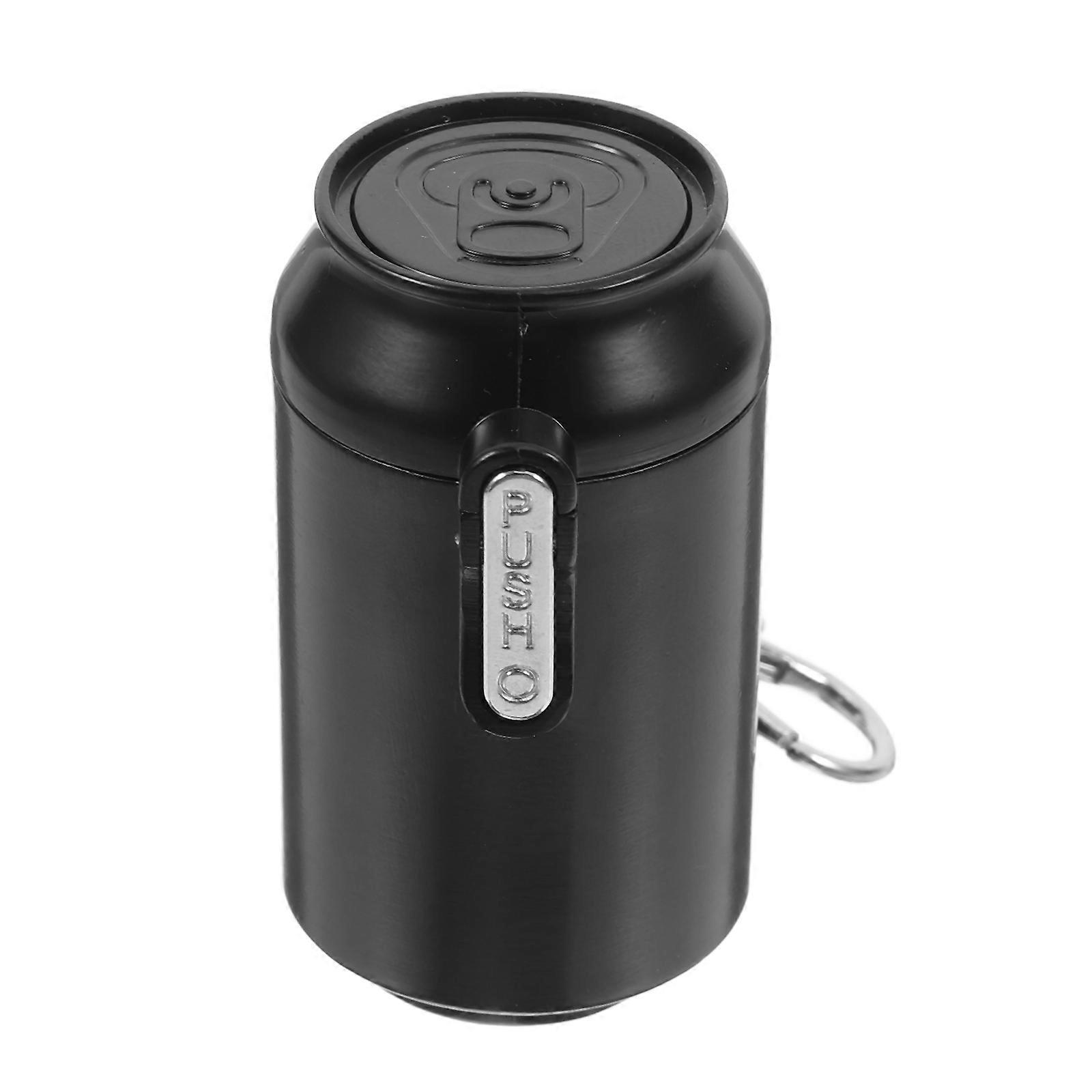 3Pcs Black Portable Ashtray for Outdoor Use with Lid