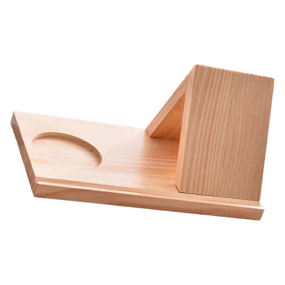 Wooden Triangle Book Holder Shelf for Book Storage 2Pcs Multipurpose Stand